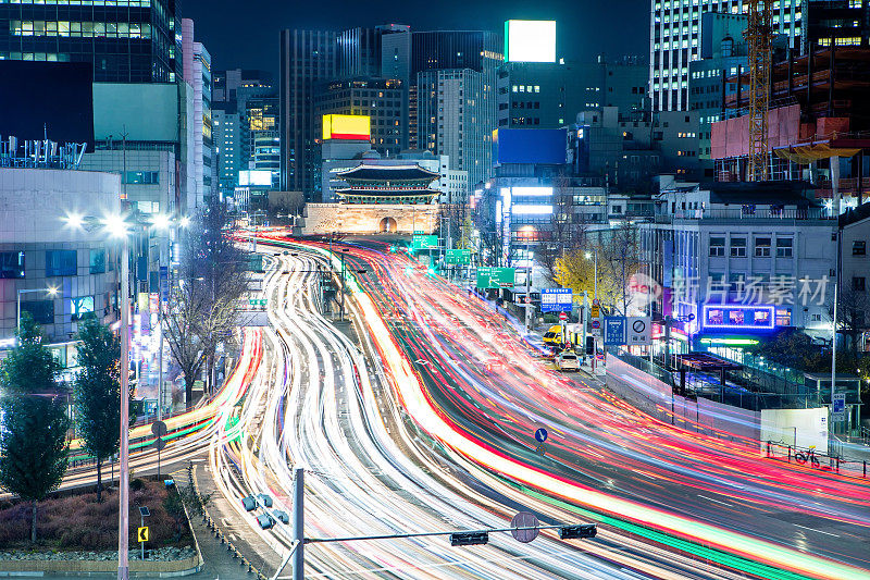 首尔繁忙的城市