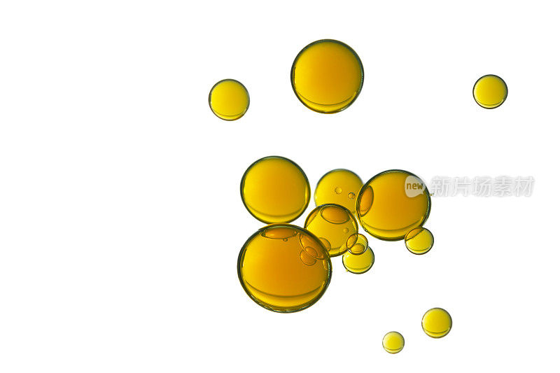 黄色气泡群