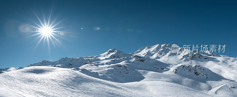 滑雪的完美日子