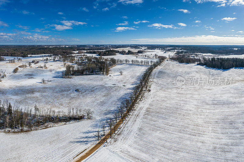 拉脱维亚维德泽姆地区的最后一场雪