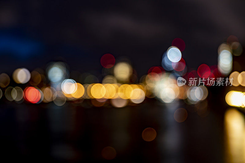 2019伦敦街头圣诞彩灯bokeh