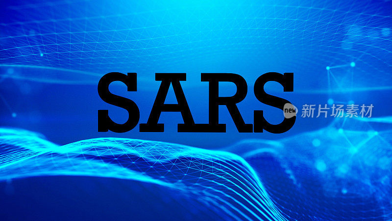 SARS严重急性呼吸系统的标题背景