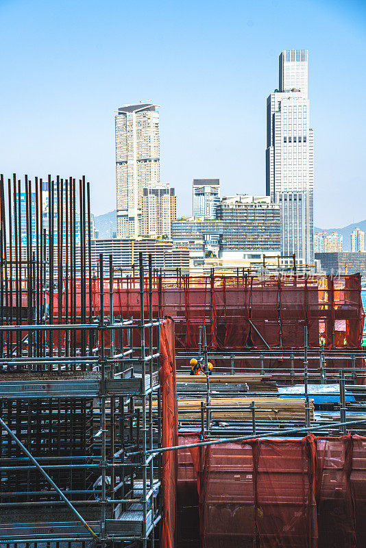 香港的建筑工地