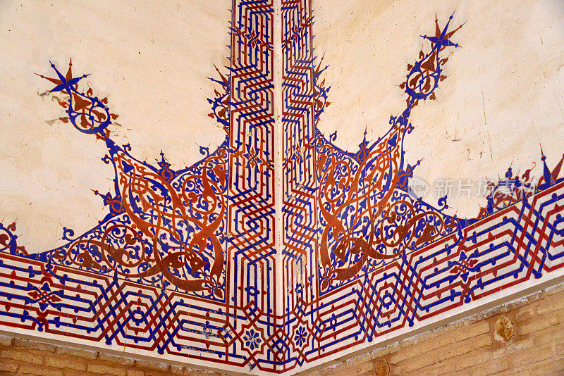 苏丹桑贾尔陵墓——错综复杂的装饰，古梅夫，玛丽地区，土库曼斯坦