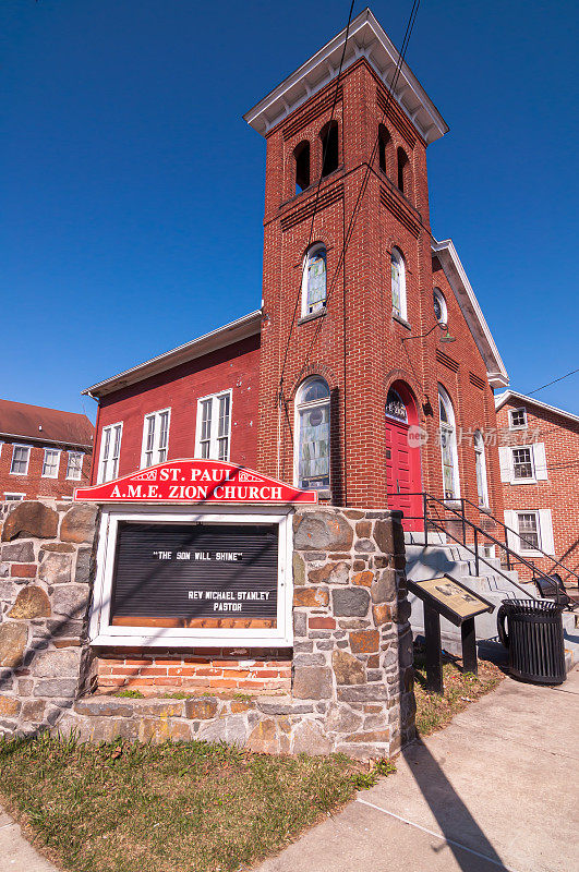 美国宾夕法尼亚州葛底斯堡的圣保罗卫理公会教堂