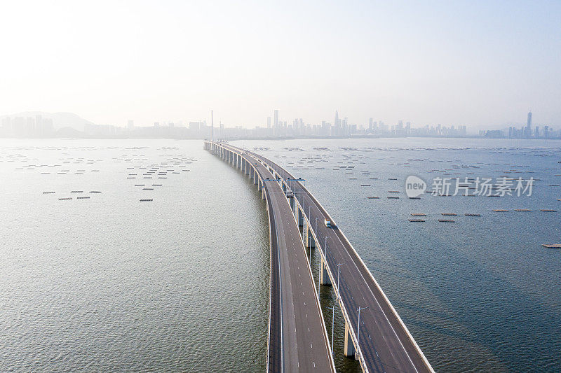 深圳湾大桥一览无余