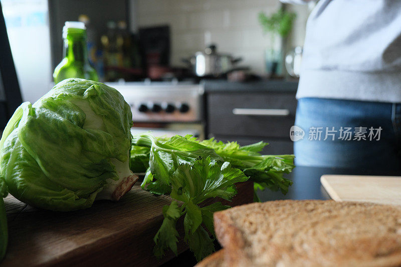 在家做素食三明治