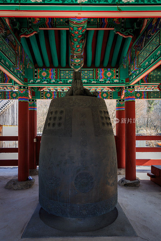 韩国佛教寺庙的钟