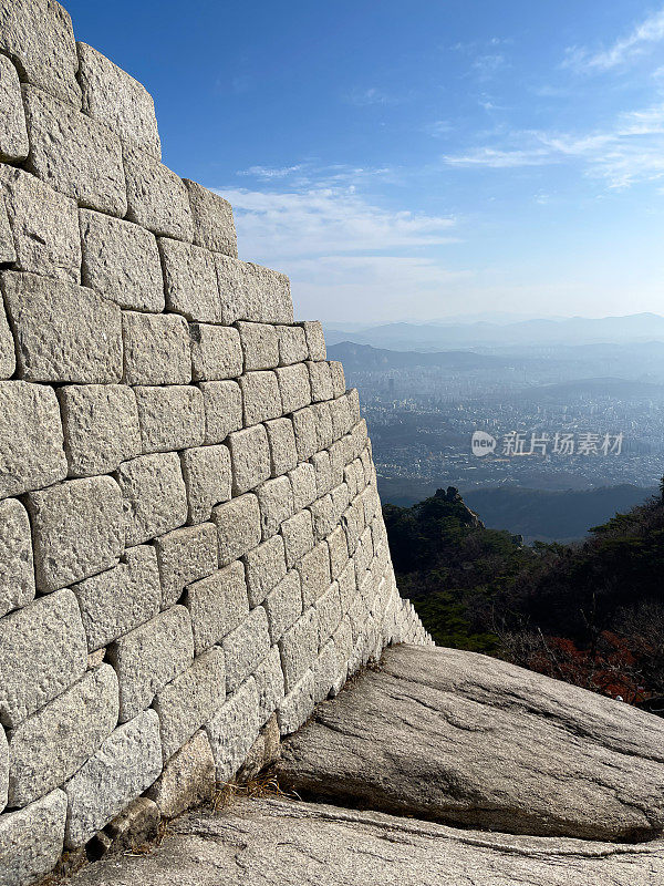 首尔要塞的石墙