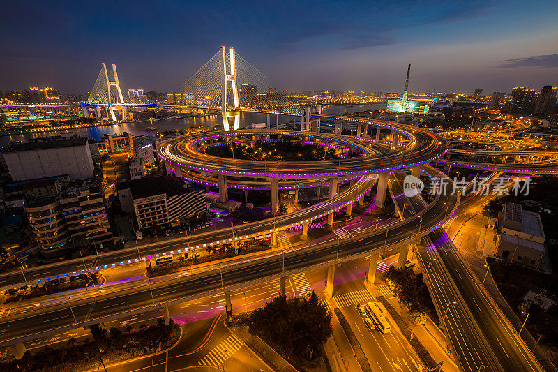 上海南浦大桥夜景