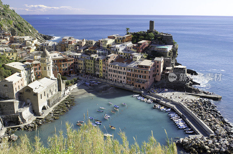 Vernazza，五个地球，意大利