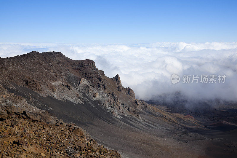 火山火山口景观