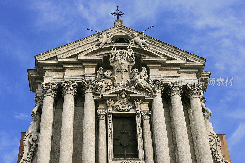 圣蒂・文森佐・阿纳斯塔西奥特莱维教堂，意大利罗马。