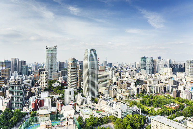 城市天际线，东京，日本