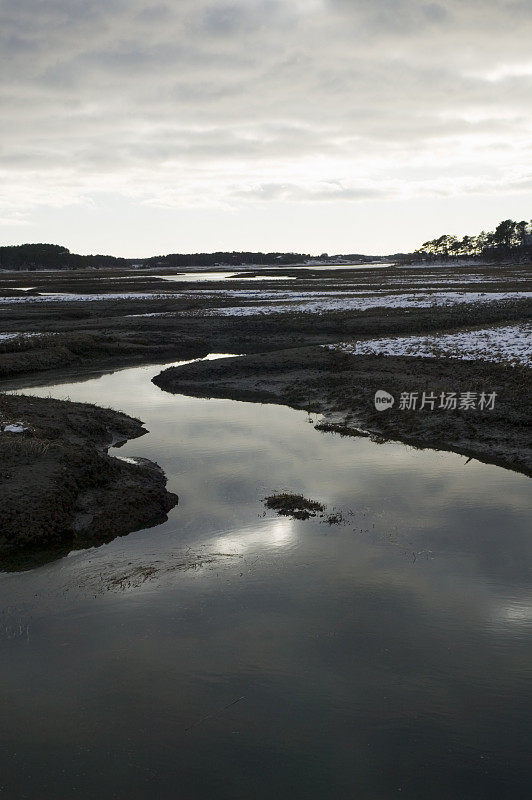 黄昏的盐沼