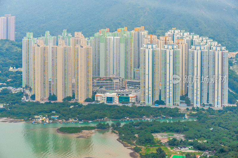 香港高密度的公寓建筑