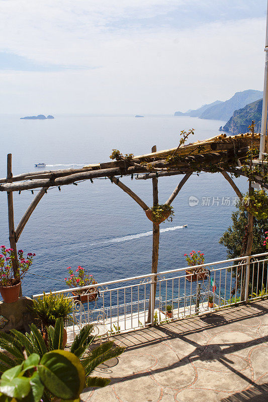 阿马尔菲海岸的波西塔诺村