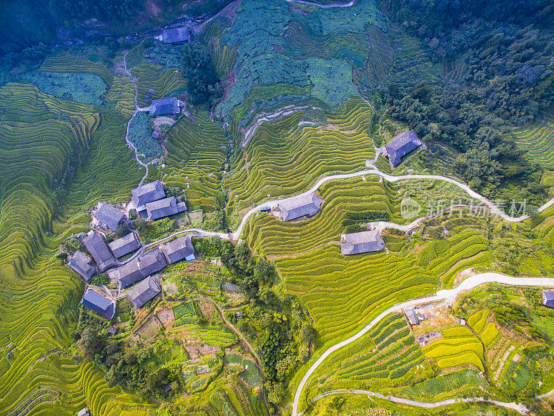 空中龙脊梯田