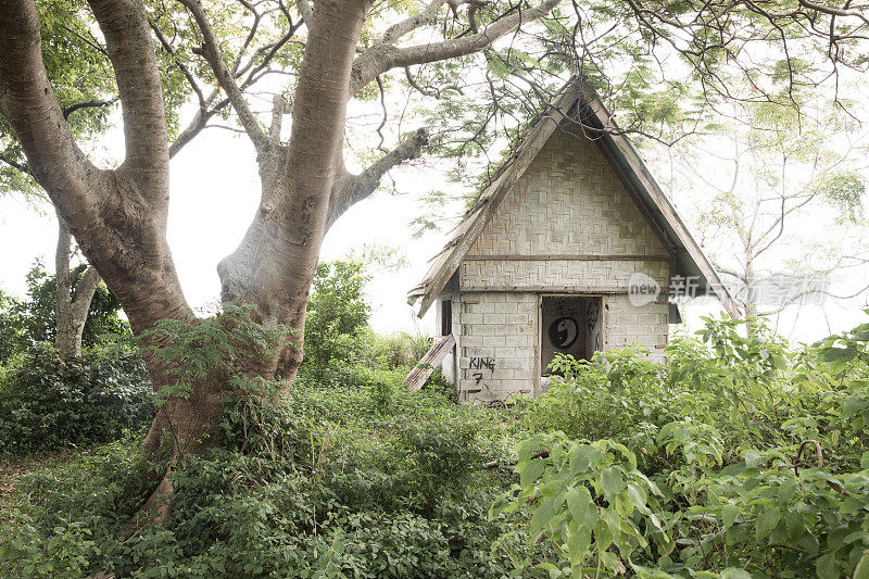 废弃的斐济小屋