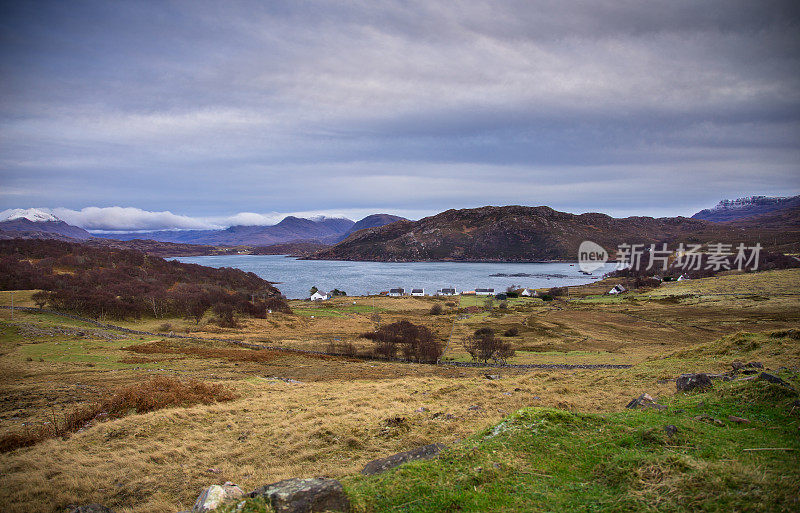 苹果十字半岛上美丽的苏格兰风景