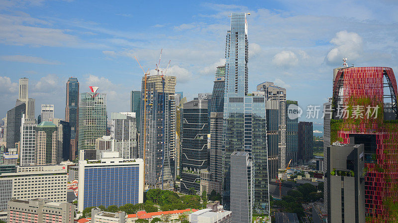 新加坡市中心CBD的天际线