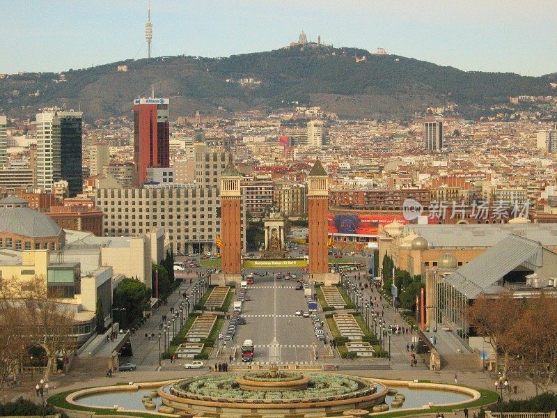 西班牙巴塞罗那的西班牙广场