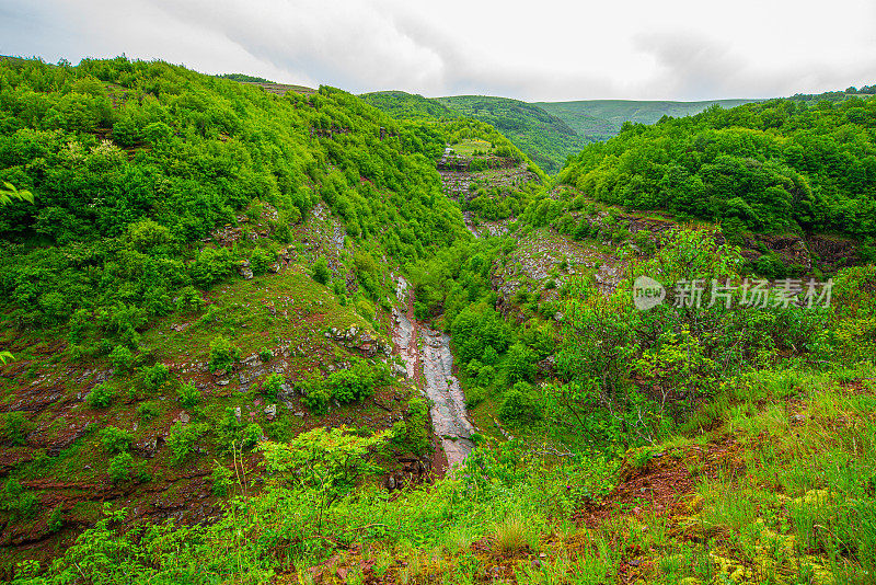 斯塔拉平原老山的绿草地