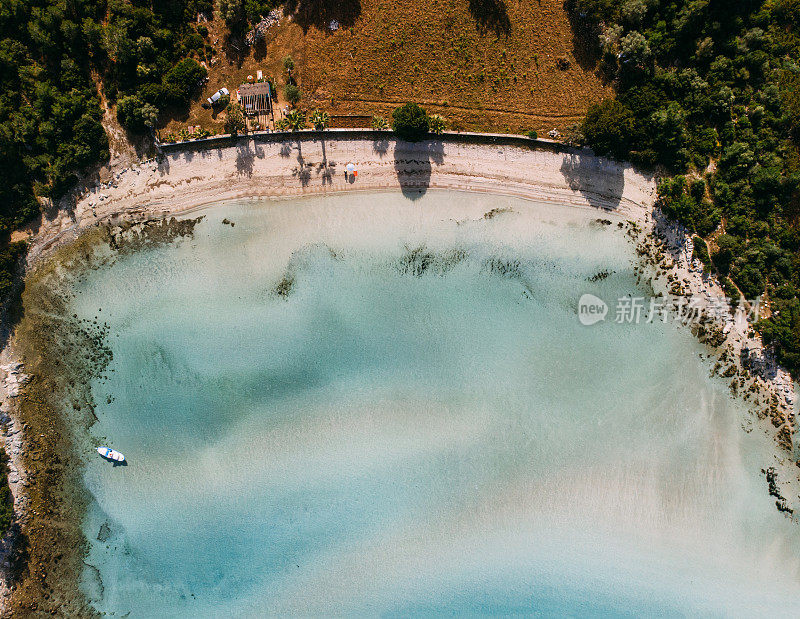 鸟瞰海达尔湾Bozbük土耳其