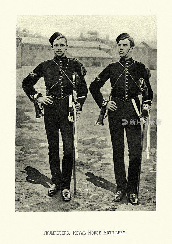 号手，皇家炮兵，维多利亚时期的英国军队士兵，19世纪