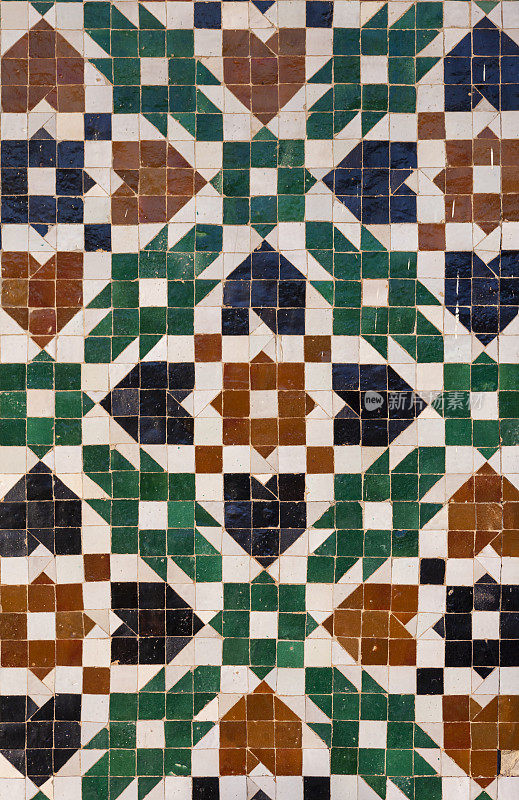 摩洛哥的瓷砖