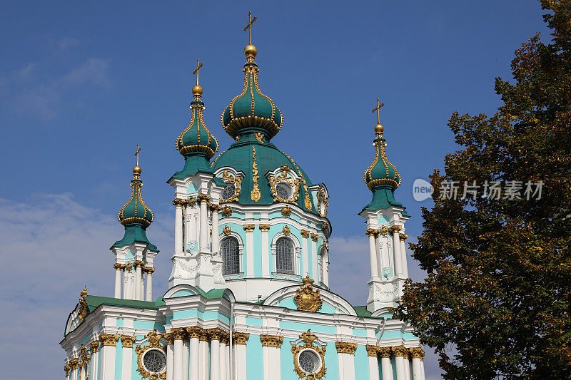 圣安德鲁教堂。乌克兰