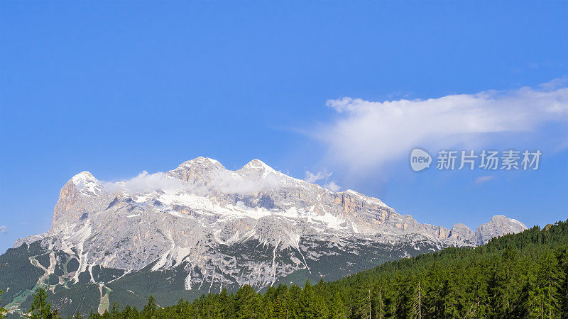 Dolomites的Tofane群(威尼托，意大利)