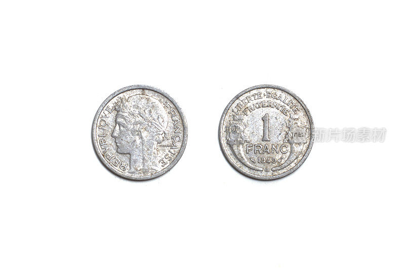 旧硬币，法国1法郎