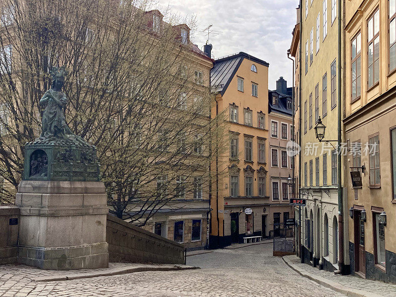 瑞典-斯德哥尔摩-老城区的小街-格拉斯坦
