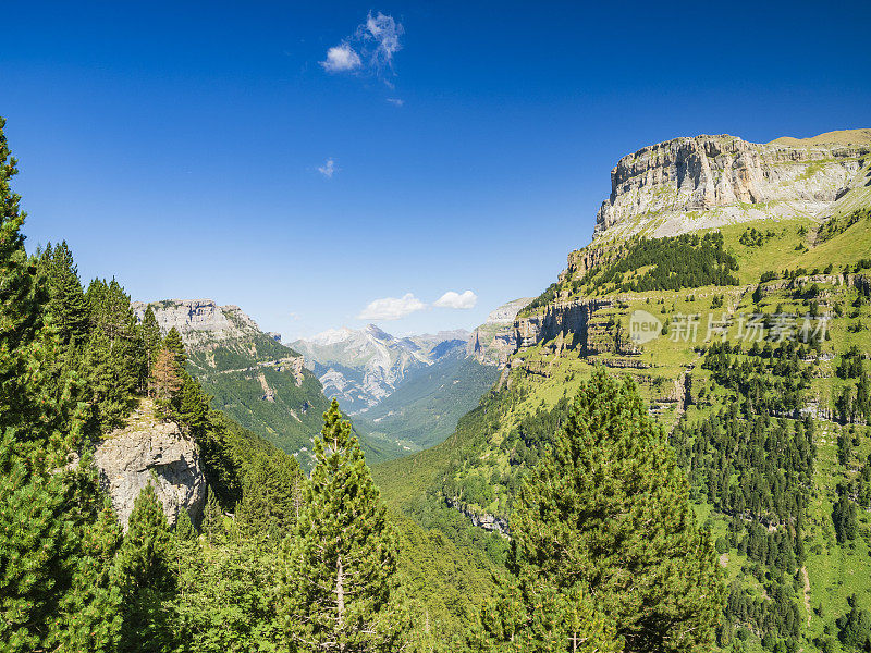 西班牙韦斯卡比利牛斯山奥尔德萨国家公园的风景