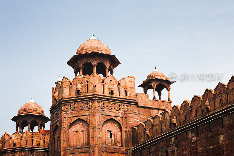 印度老德里红堡的防御墙