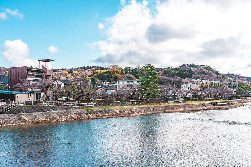 日本金泽东茶屋地区附近的浅ana河