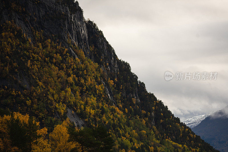 挪威户外风景:峡湾景观