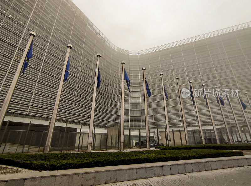 位于比利时布鲁塞尔的欧盟委员会大楼入口