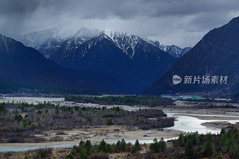 中国西藏自治区米林雅鲁藏布江(湄公河)流域。
