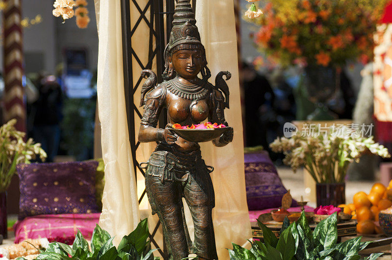 印度教花园里的湿婆神