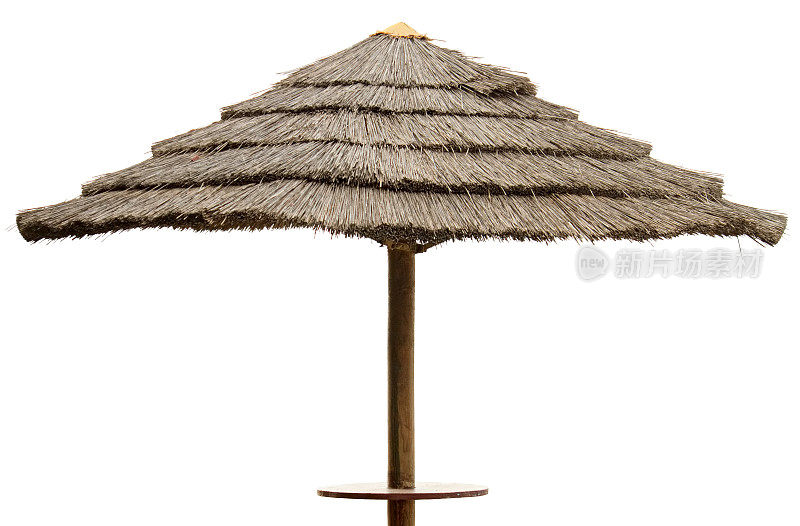 孤立的沙滩伞