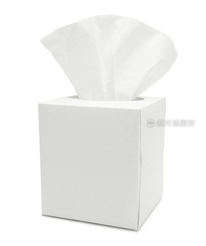 白色纸巾纸盒
