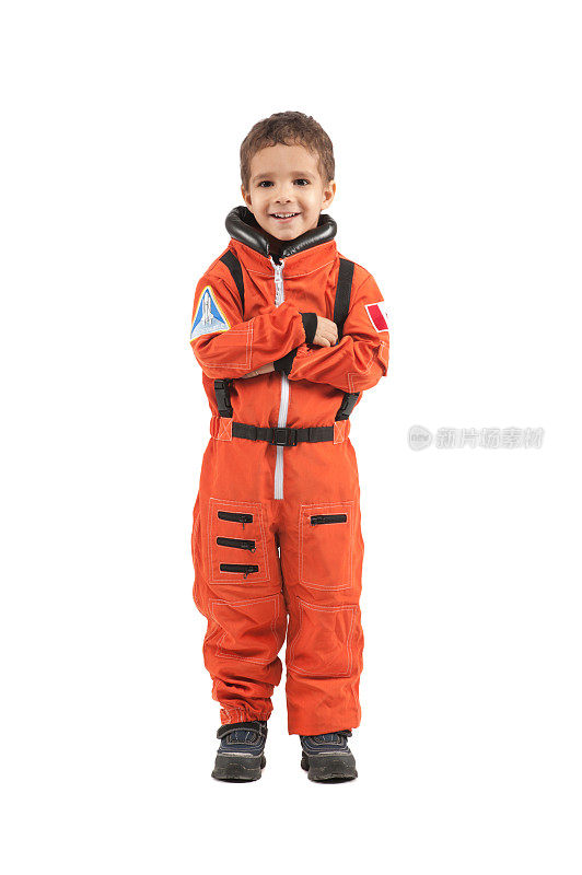 穿着太空服的小孩