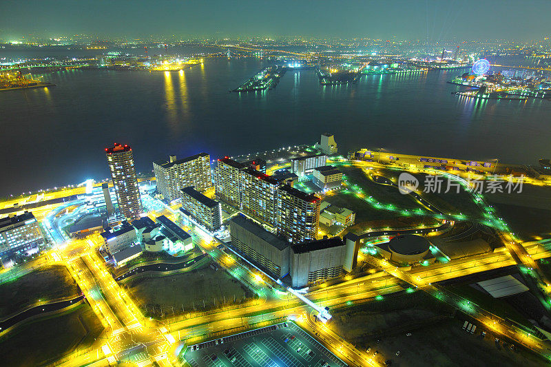 日本大阪的夜晚