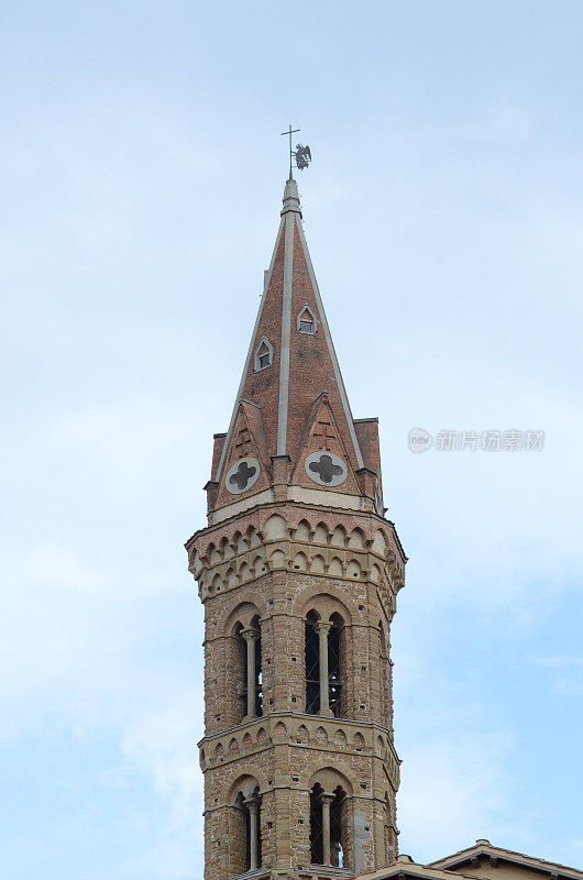 意大利佛罗伦萨的巴迪亚·弗洛林蒂纳钟楼