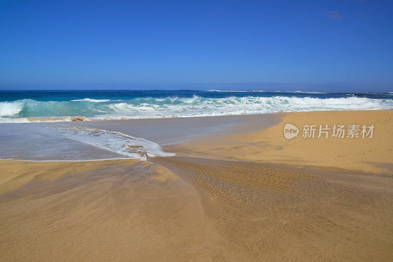 夏威夷考艾岛的海纳海滩