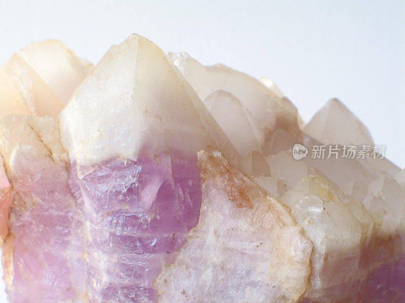 石英晶体和紫水晶峰