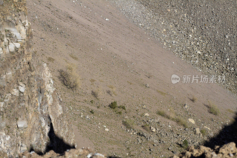 维苏威火山北壁火山口