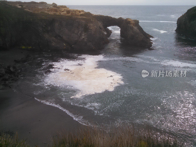 海拱门多西诺海角州立公园海岸加利福尼亚